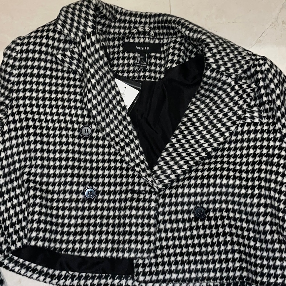 Forever Houndstooth Cropped Jacket